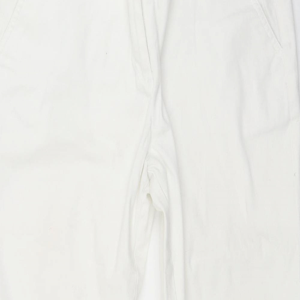 Womens UK Size 30 in Preworn Regular Fit  White Trousers