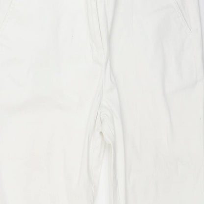 Womens UK Size 30 in Preworn Regular Fit  White Trousers