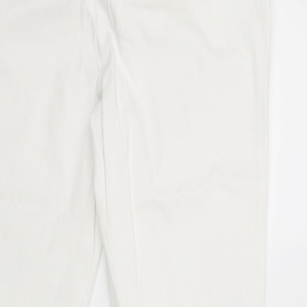 Womens UK Size 30 in Preworn Regular Fit  White Trousers