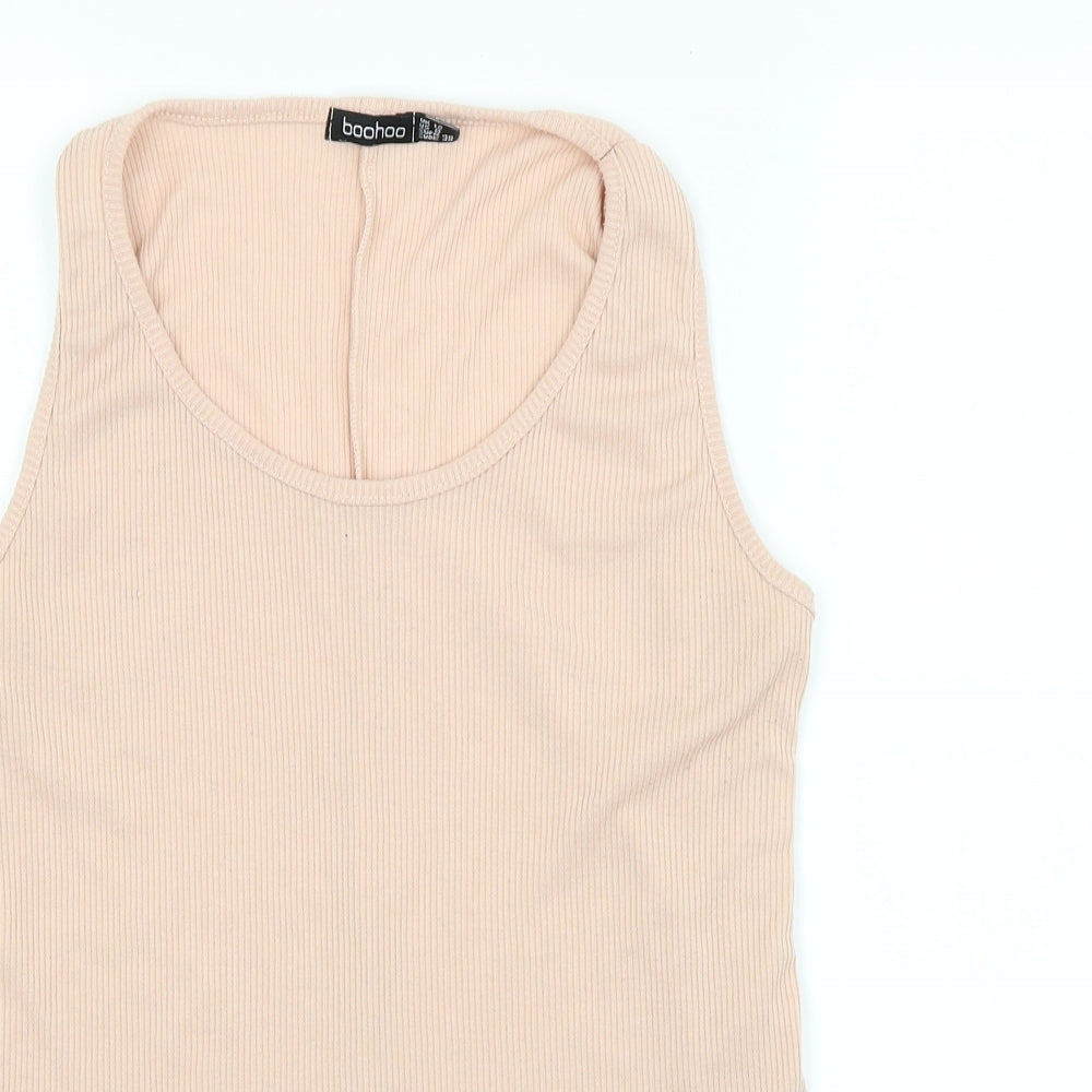 Boohoo Womens Pink   Basic Tank Size 12