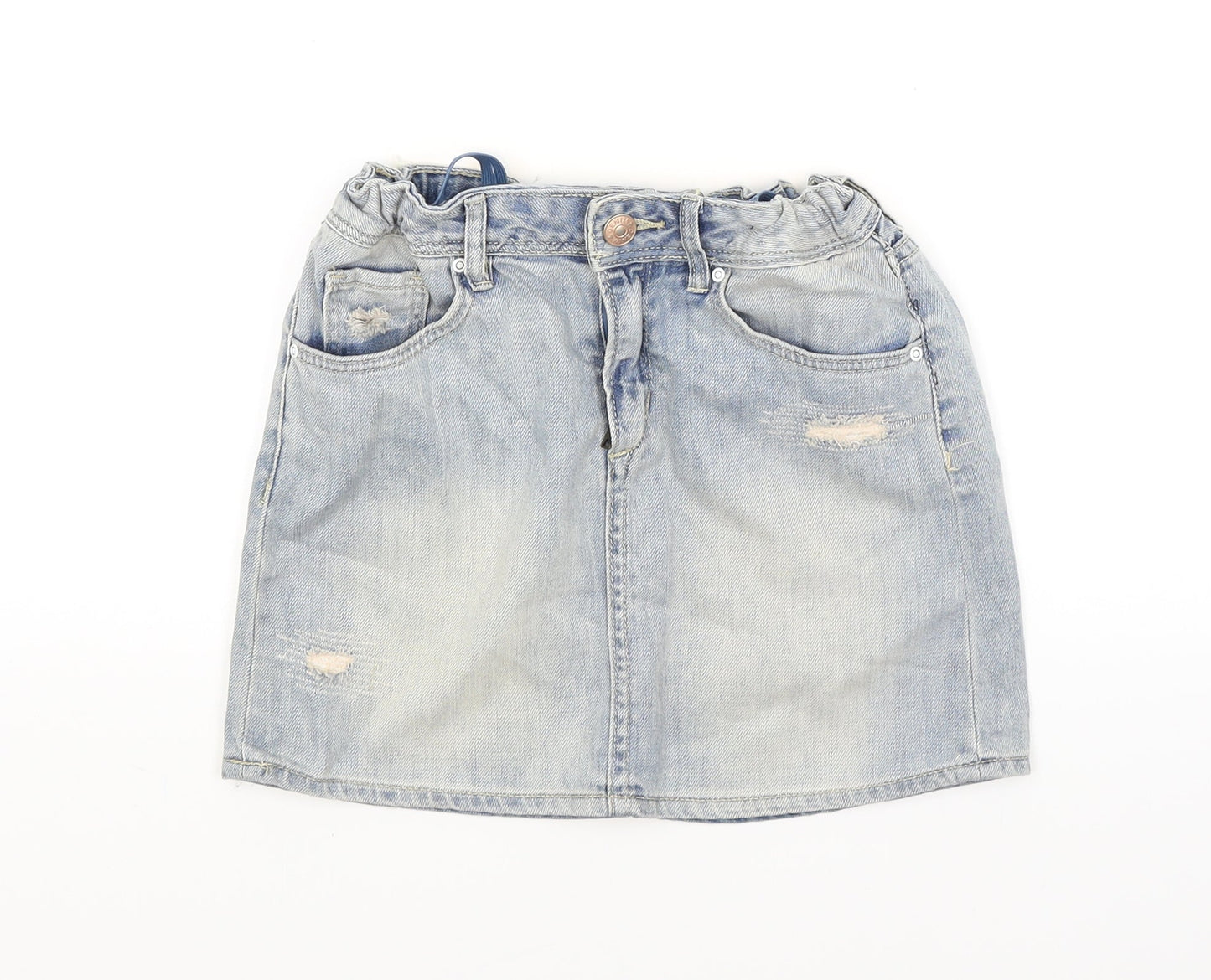 H&M Girls Blue  Denim Mini Skirt Size 10 Years