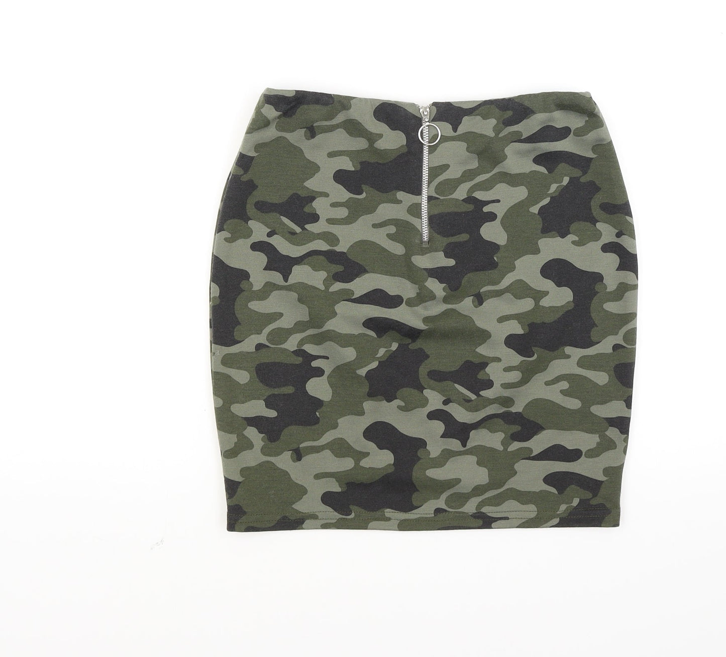 New Look Girls Green Camouflage  Mini Skirt Size 12 Years