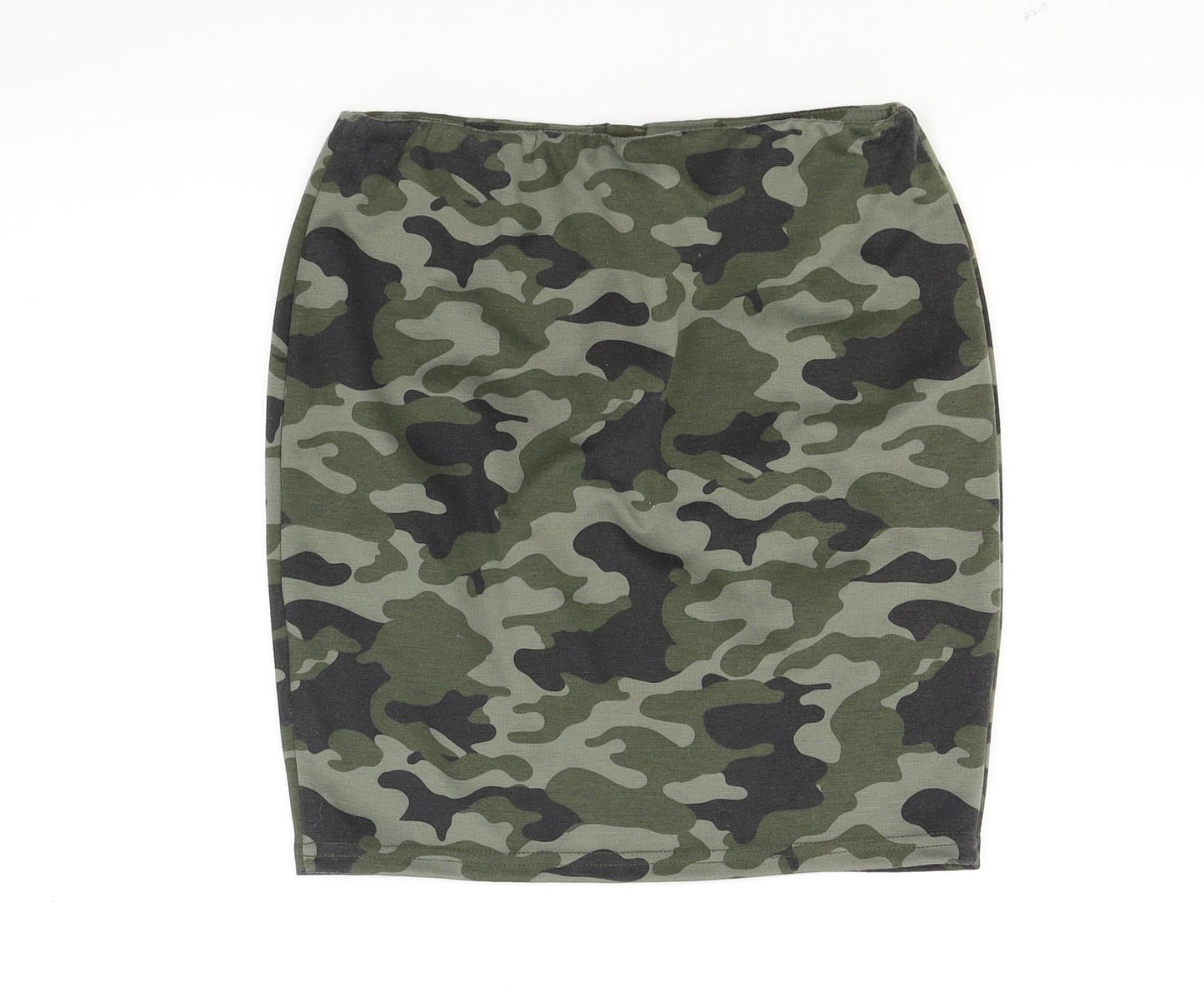 New Look Girls Green Camouflage  Mini Skirt Size 12 Years
