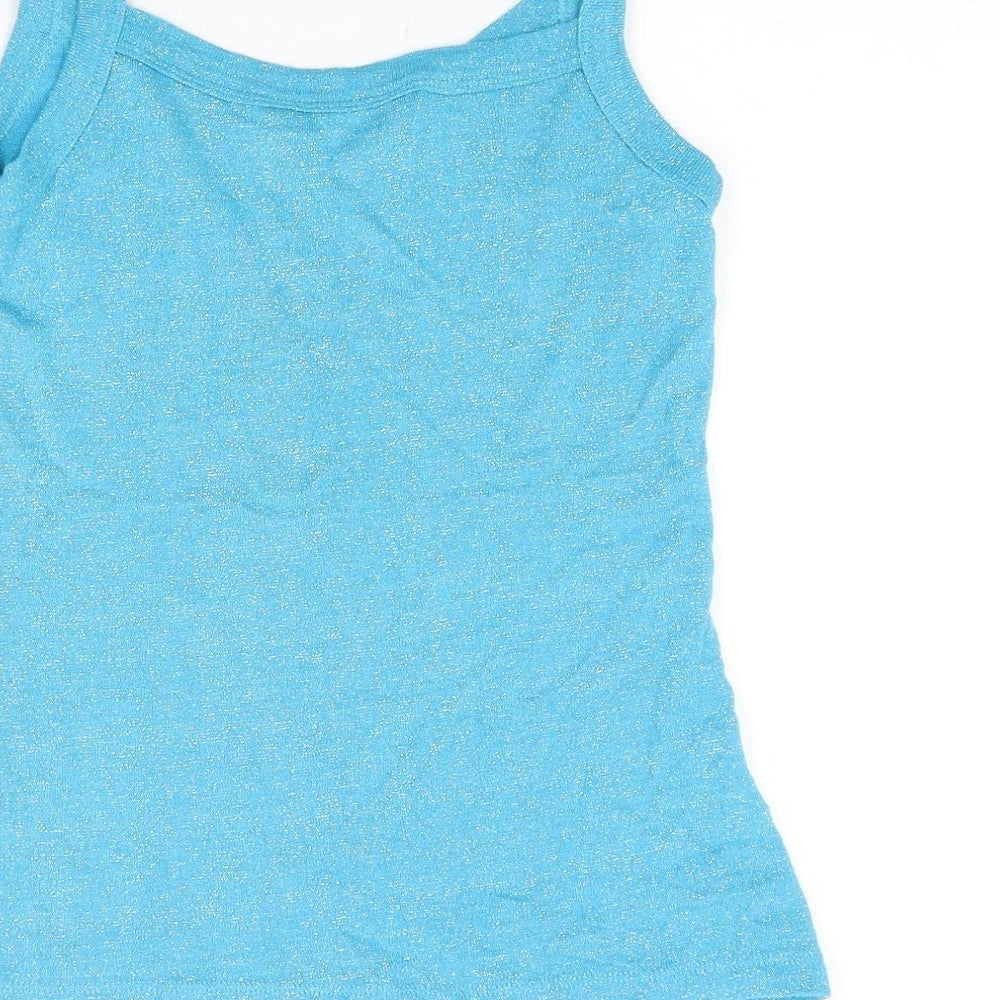 Womens UK Size 12 Dorothy Perkins Blue Basic Tank