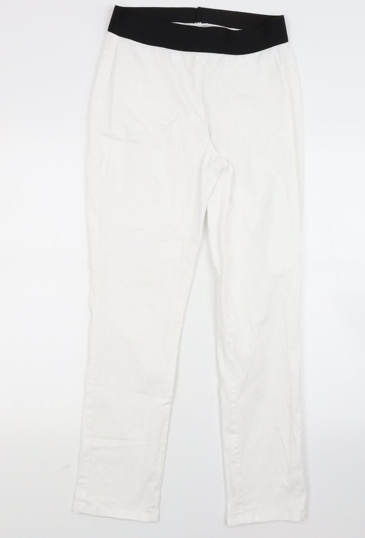 Damart Womens White   Jegging Jeans Size 12 L28 in