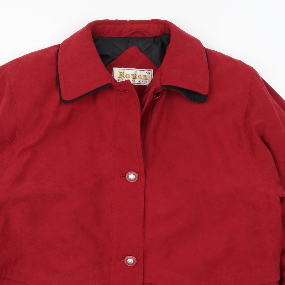 Roman Womens Red   Overcoat Coat Size S