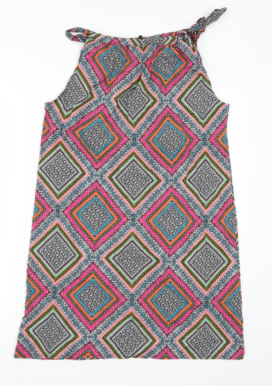 Pep & Co Womens Multicoloured Geometric  Shift  Size 8