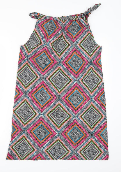 Pep & Co Womens Multicoloured Geometric  Shift  Size 8