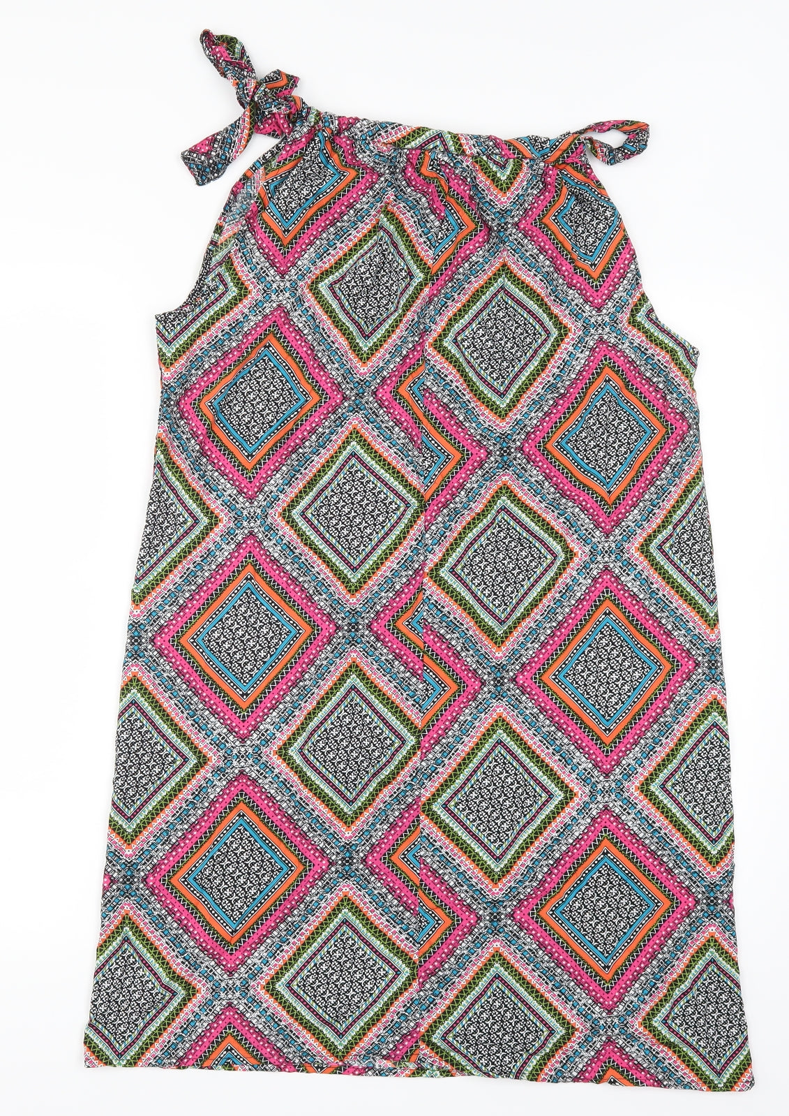 Pep & Co Womens Multicoloured Geometric  Shift  Size 8