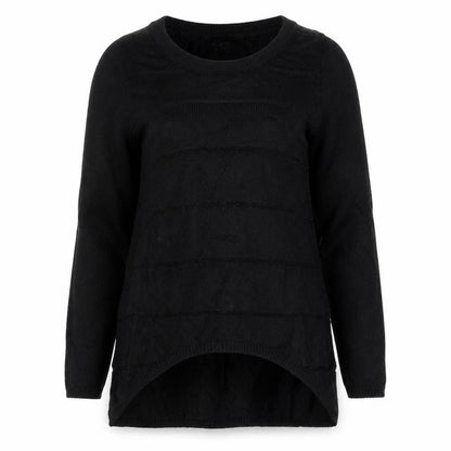 Next Womens Black Striped  Pullover Jumper Size 6