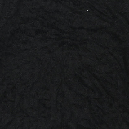 Next Womens Black Striped  Pullover Jumper Size 6