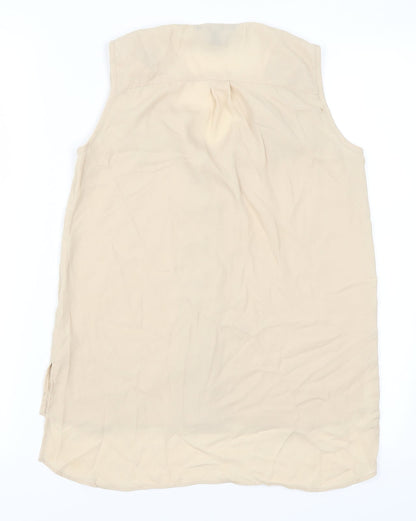 Womens UK Size 6 Atmosphere Beige Basic Tank