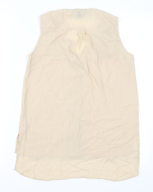 Womens UK Size 6 Atmosphere Beige Basic Tank