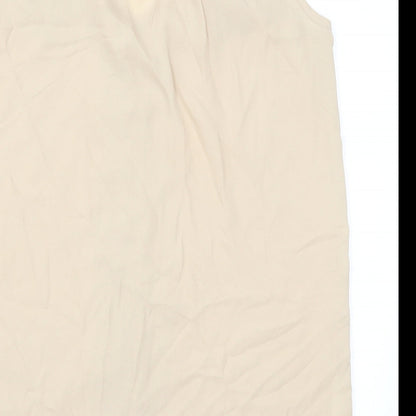 Womens UK Size 6 Atmosphere Beige Basic Tank