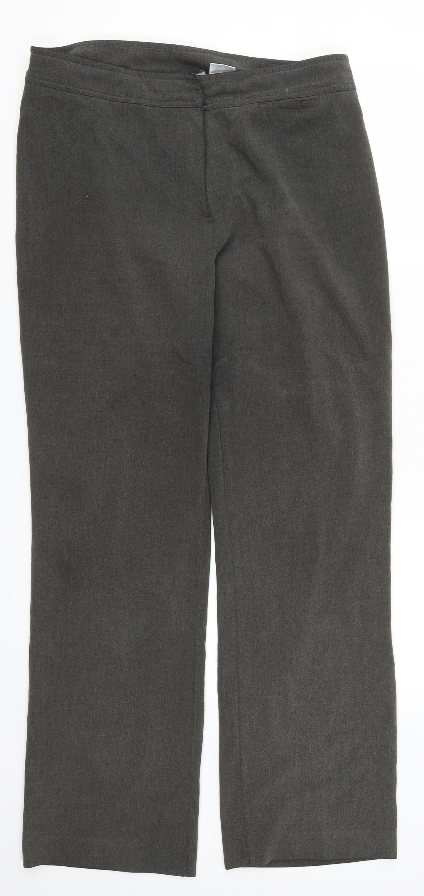 Womens UK Size 32 in Preworn Regular Fit  Green Trousers