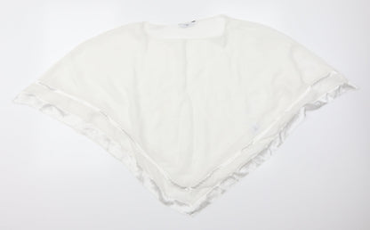 Womens UK Size 16 New Look White Tunic Blouse