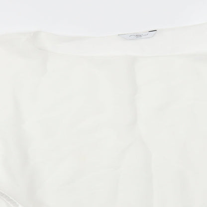 Womens UK Size 16 New Look White Tunic Blouse