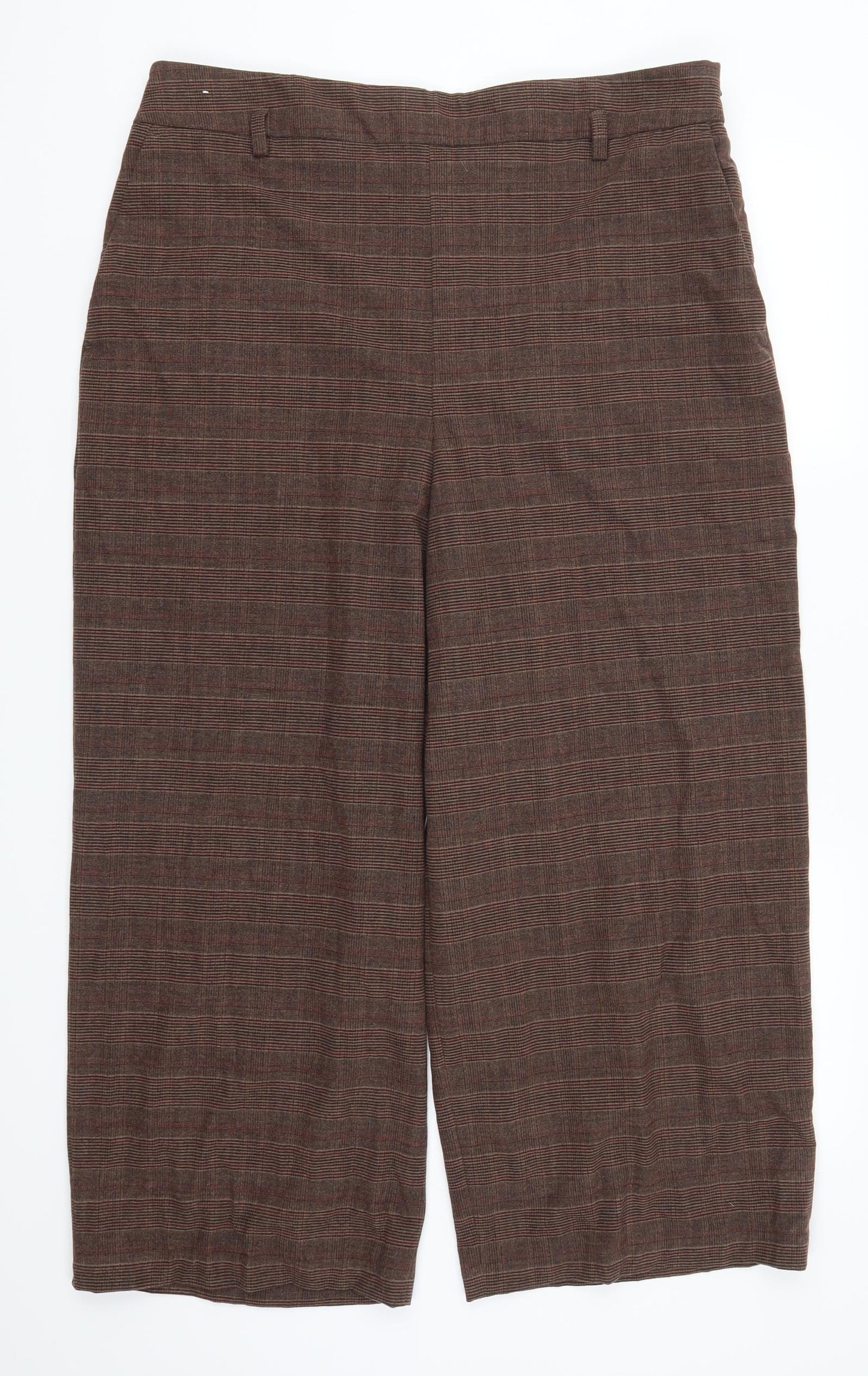 Womens UK Size 37 in NEXT Regular Fit  Brown Trousers