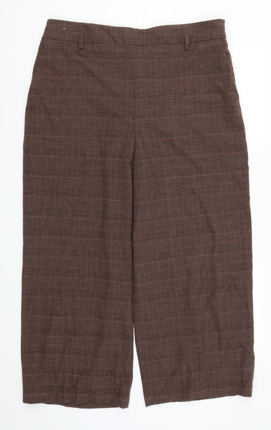 Womens UK Size 37 in NEXT Regular Fit  Brown Trousers