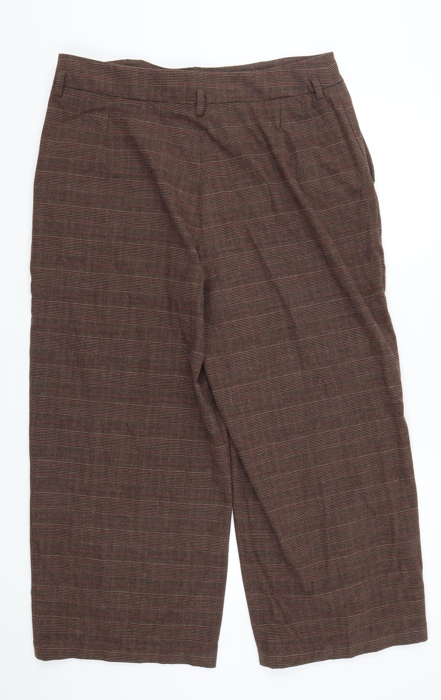 Womens UK Size 37 in NEXT Regular Fit  Brown Trousers