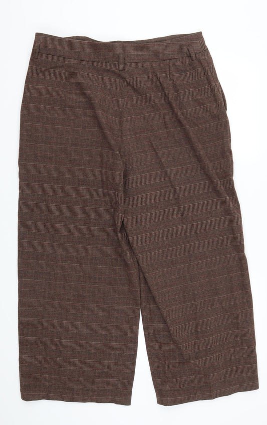 Womens UK Size 37 in NEXT Regular Fit  Brown Trousers