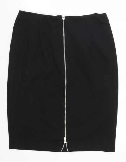Arlene Phillips Womens Black   Straight & Pencil Skirt Size 33 in