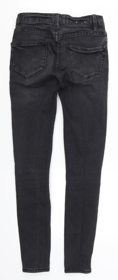 New Look Womens Grey  Denim Skinny Jeans Size 4 L25 in