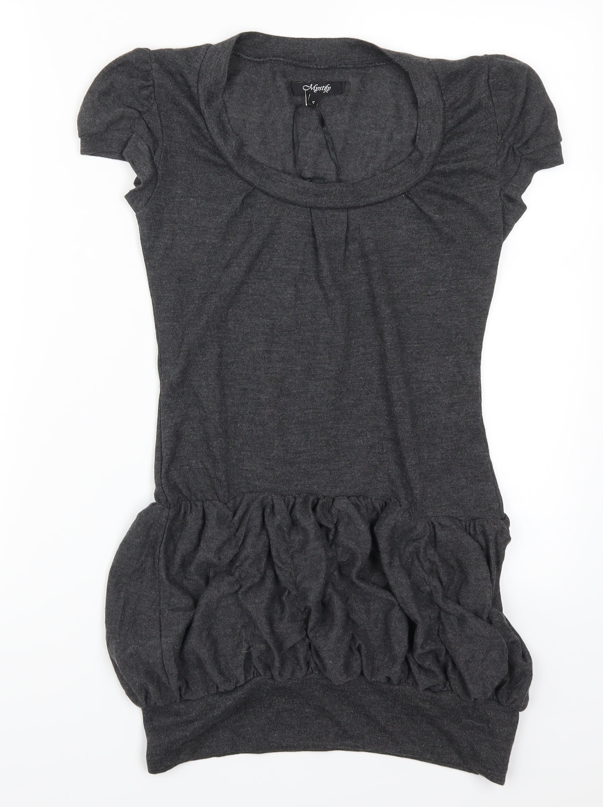 Mystify Womens Grey   Basic T-Shirt Size S