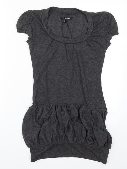 Mystify Womens Grey   Basic T-Shirt Size S