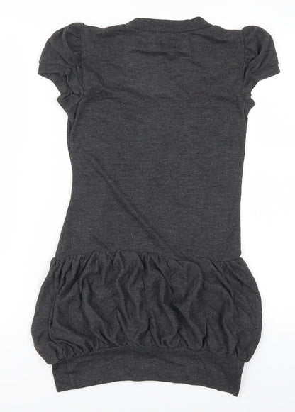 Mystify Womens Grey   Basic T-Shirt Size S