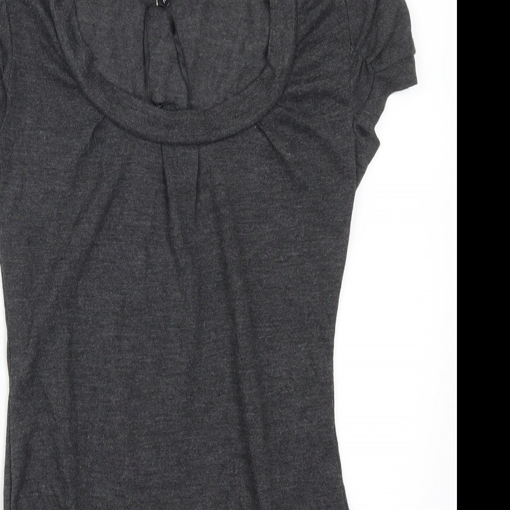 Mystify Womens Grey   Basic T-Shirt Size S