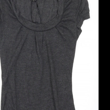Mystify Womens Grey   Basic T-Shirt Size S