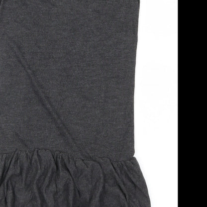 Mystify Womens Grey   Basic T-Shirt Size S
