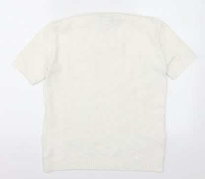 Choice Womens White   Pullover Jumper Size M
