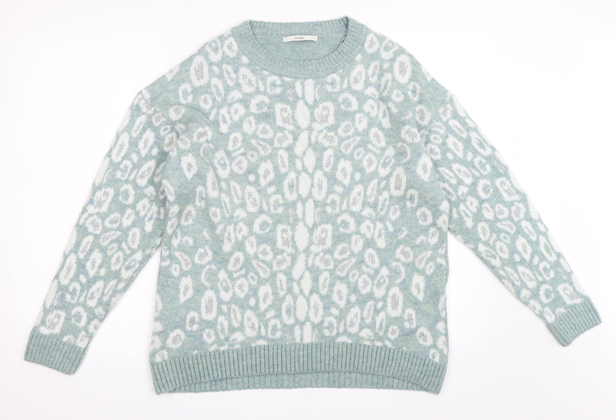 George Womens Green   Pullover Jumper Size S