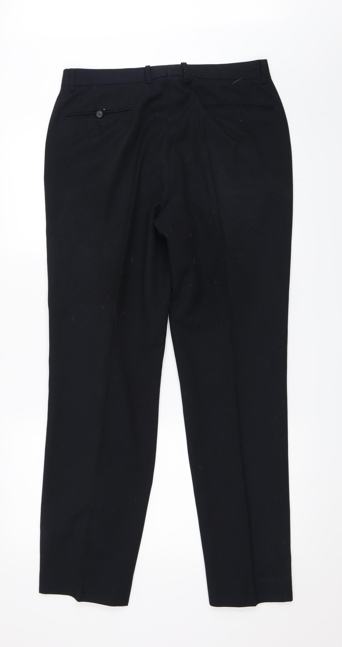 Matalan Mens Black   Trousers  Size 32 in L30 in
