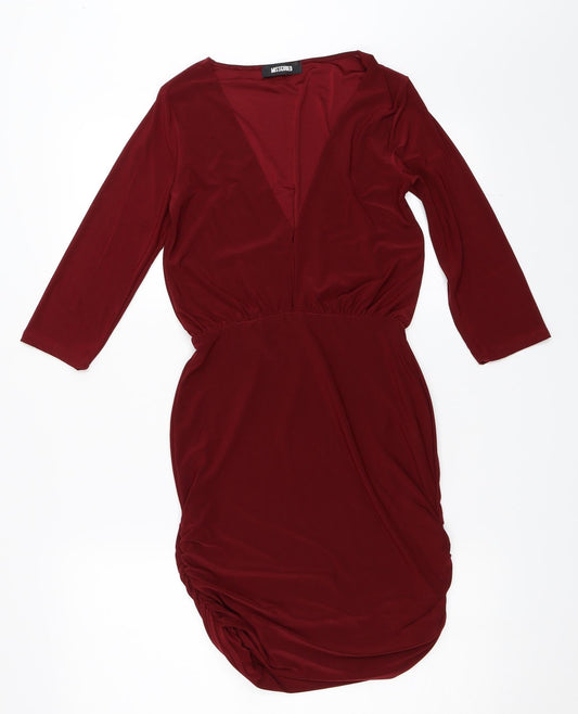 Missguided Womens Red   Bodycon  Size 8