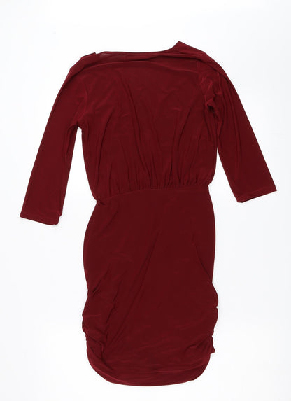 Missguided Womens Red   Bodycon  Size 8