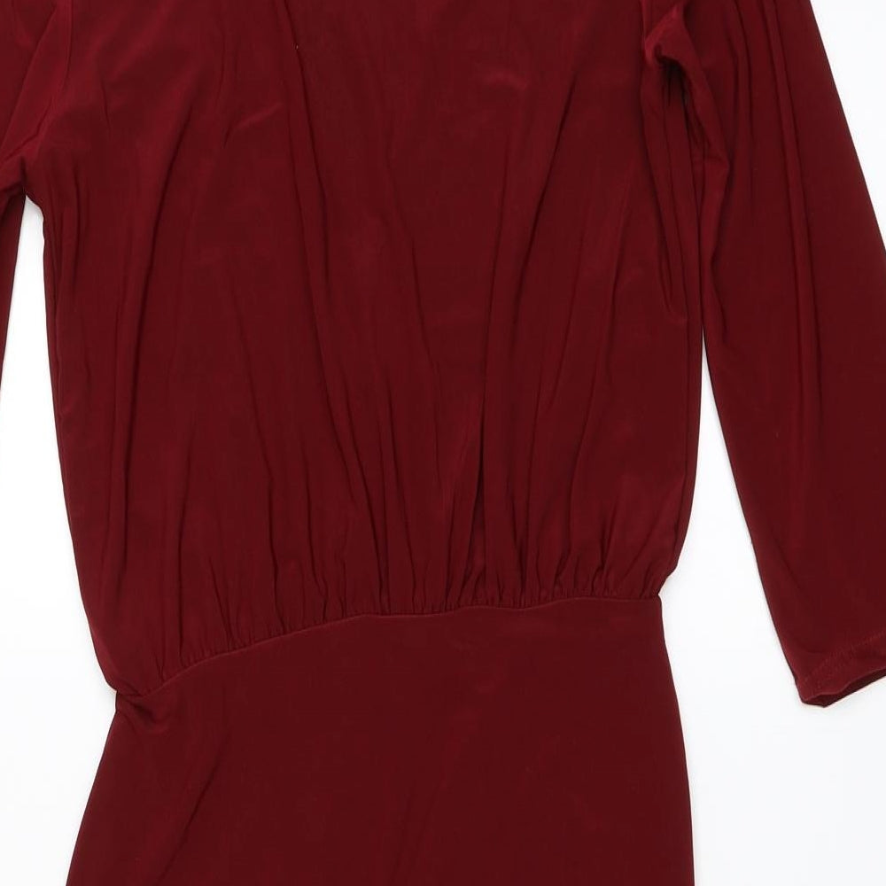 Missguided Womens Red   Bodycon  Size 8