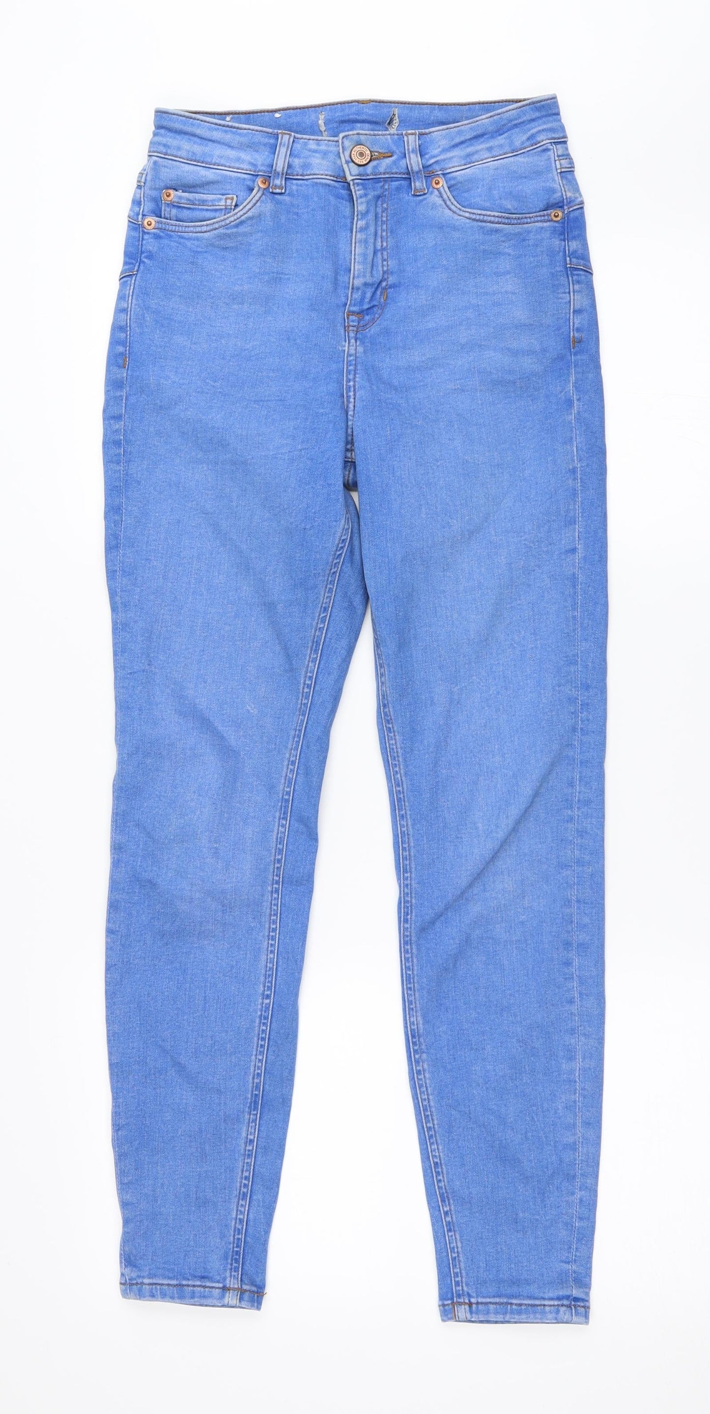 New Look Womens Blue  Denim Skinny Jeans Size 8 L27 in