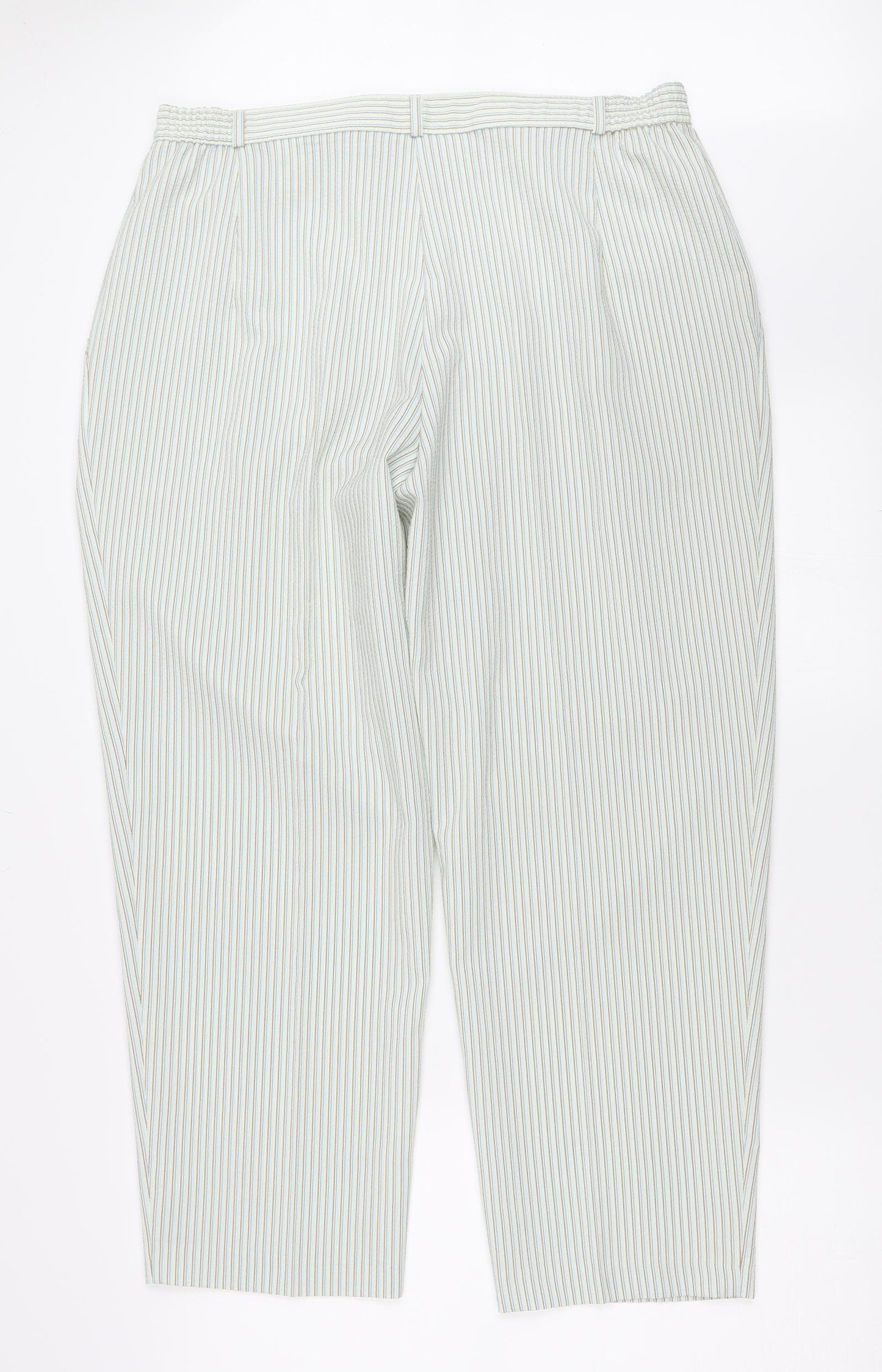 Womens UK Size 18 Marks and Spencer Regular Fit  Green Trousers