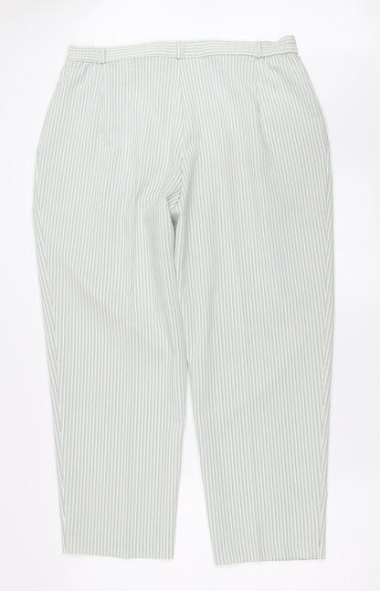 Womens UK Size 18 Marks and Spencer Regular Fit  Green Trousers