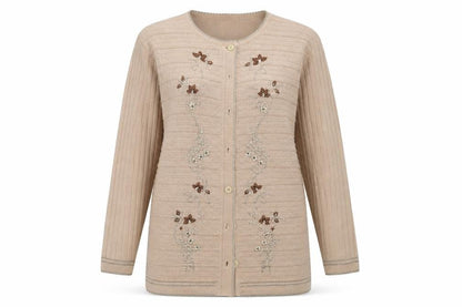 Cozzi Womens Beige   Cardigan Jumper One Size