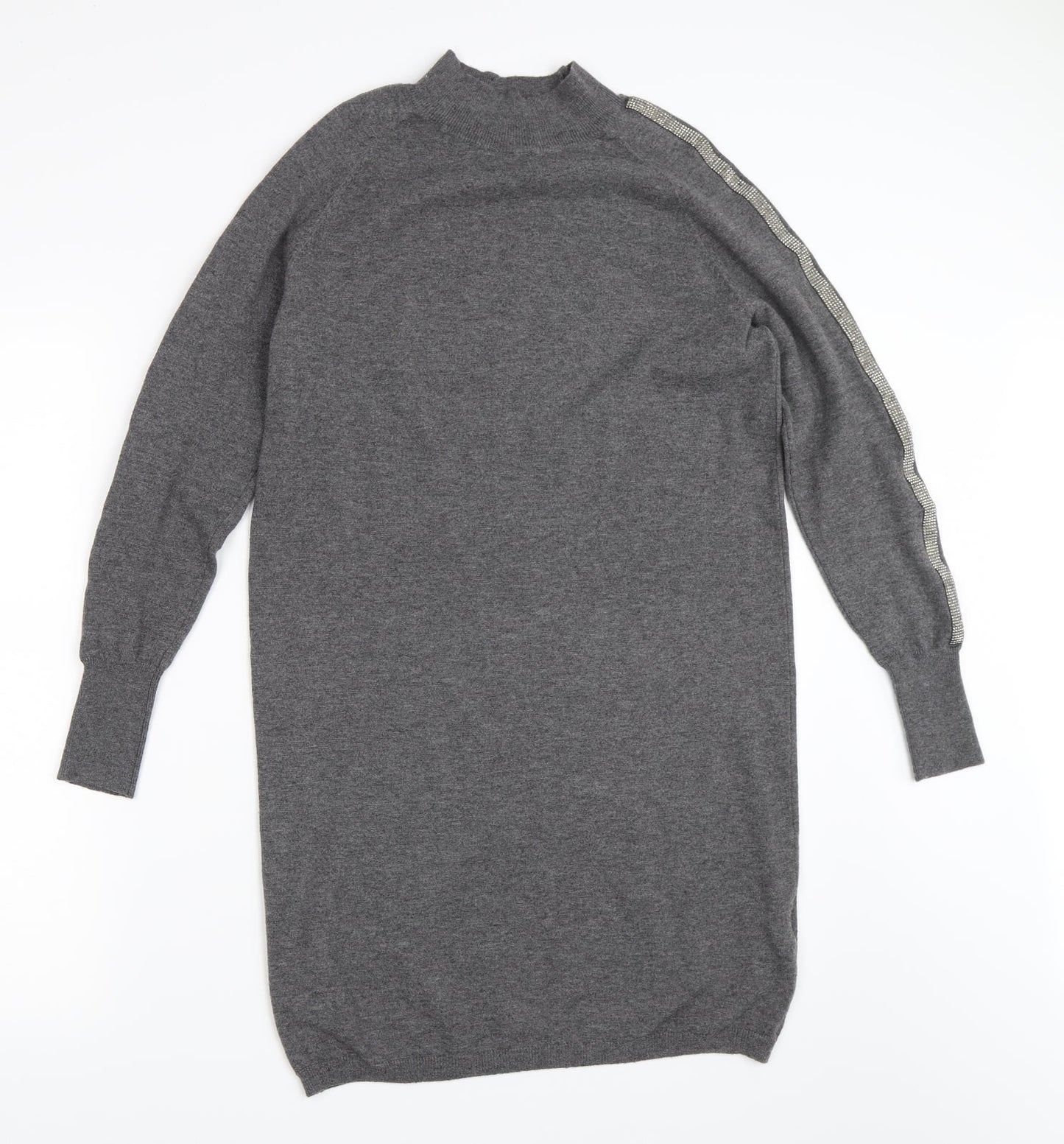 Primark Womens Grey   Jumper Dress  Size XS