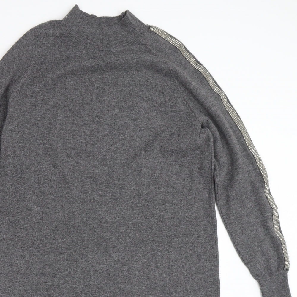 Primark Womens Grey   Jumper Dress  Size XS