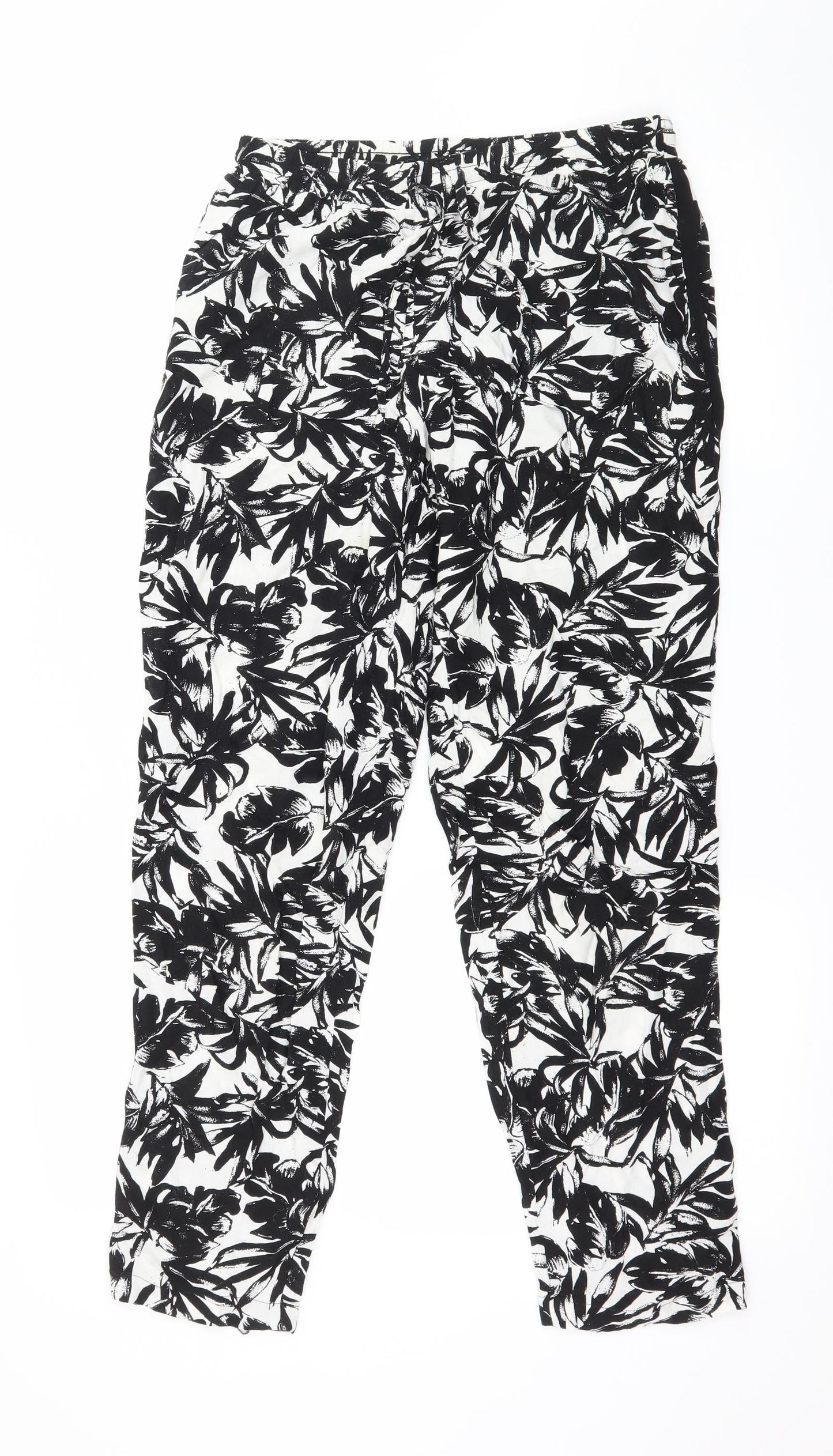 Womens UK Size 8 Dorothy Perkins Regular Fit  Black Trousers
