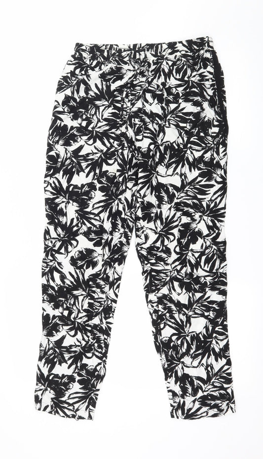 Womens UK Size 8 Dorothy Perkins Regular Fit  Black Trousers