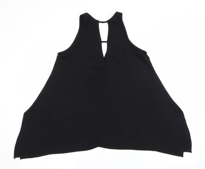 River Island Womens Black   Camisole Tank Size 8  - Cut out back