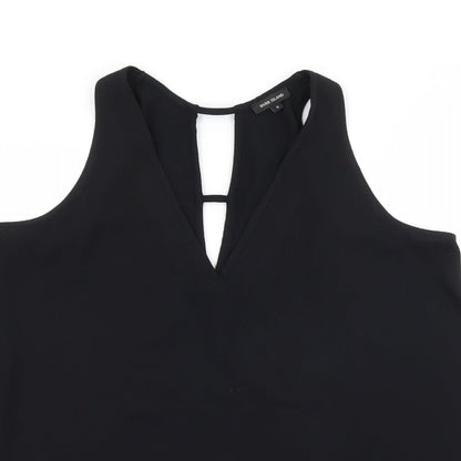 River Island Womens Black   Camisole Tank Size 8  - Cut out back