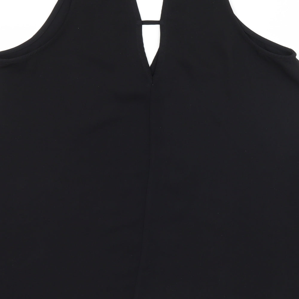 River Island Womens Black   Camisole Tank Size 8  - Cut out back